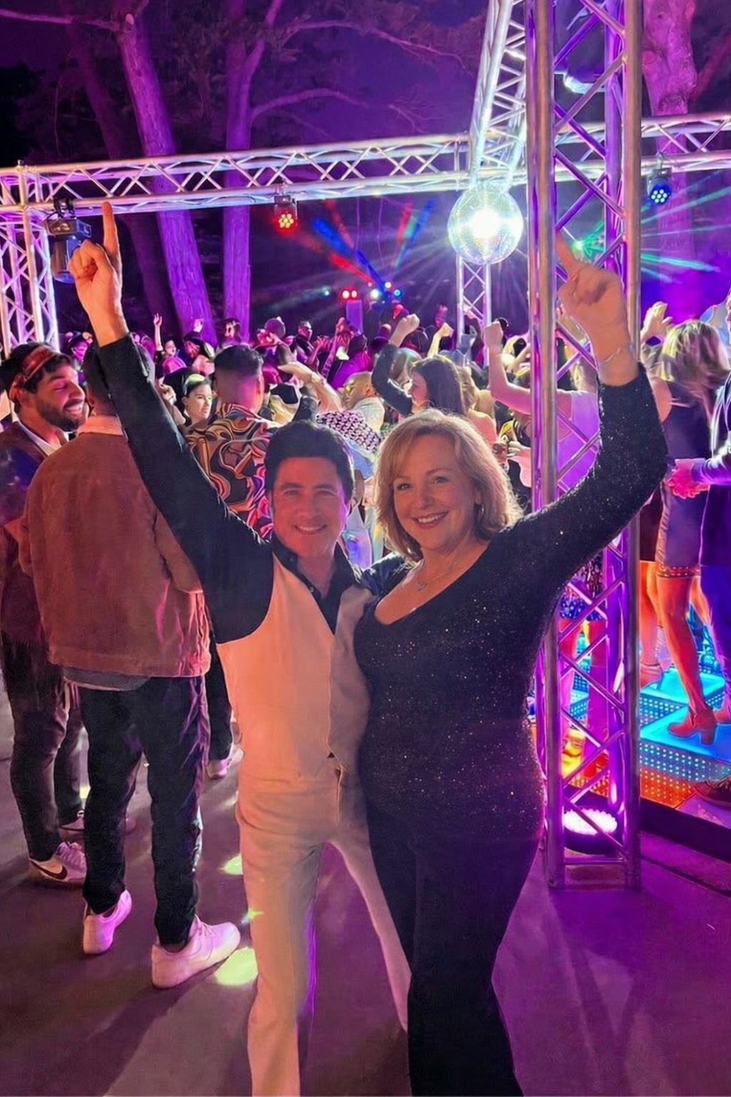 Tony posing with a guest at a corporate event in San Jose.